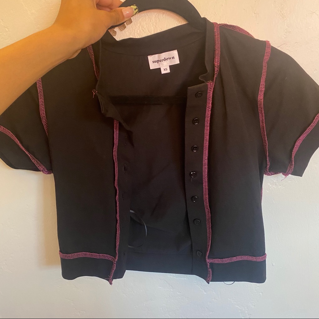 Button Up Superdown Top